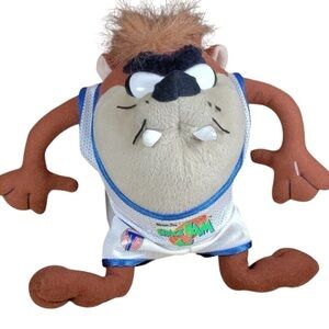 1996 Space Jam Taz Plush McDonald’s Warner Bros Vintage Collectible Toy 8”